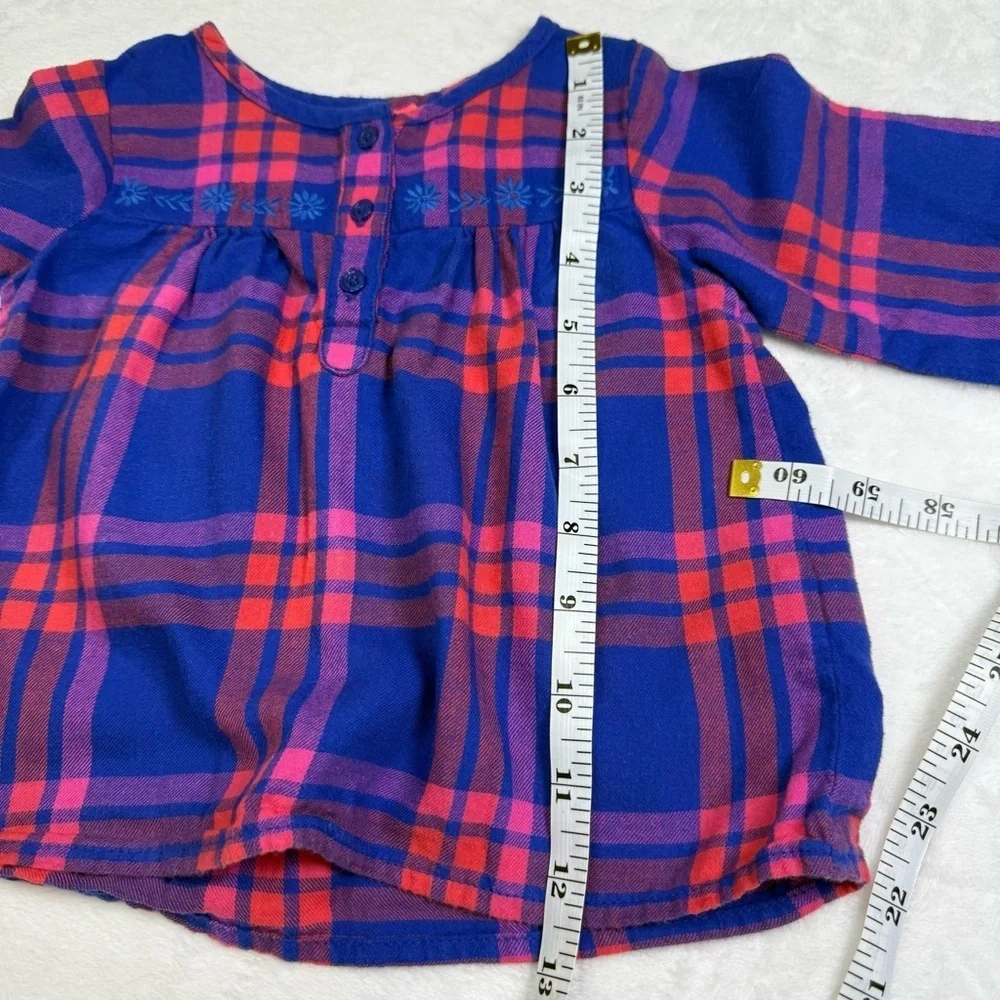 OshKosh B'gosh Blue and Pink Plaid Blouse